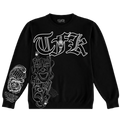 Blk-Laugh now cry later crew neck