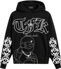 Black-Buddha flocker hoodie