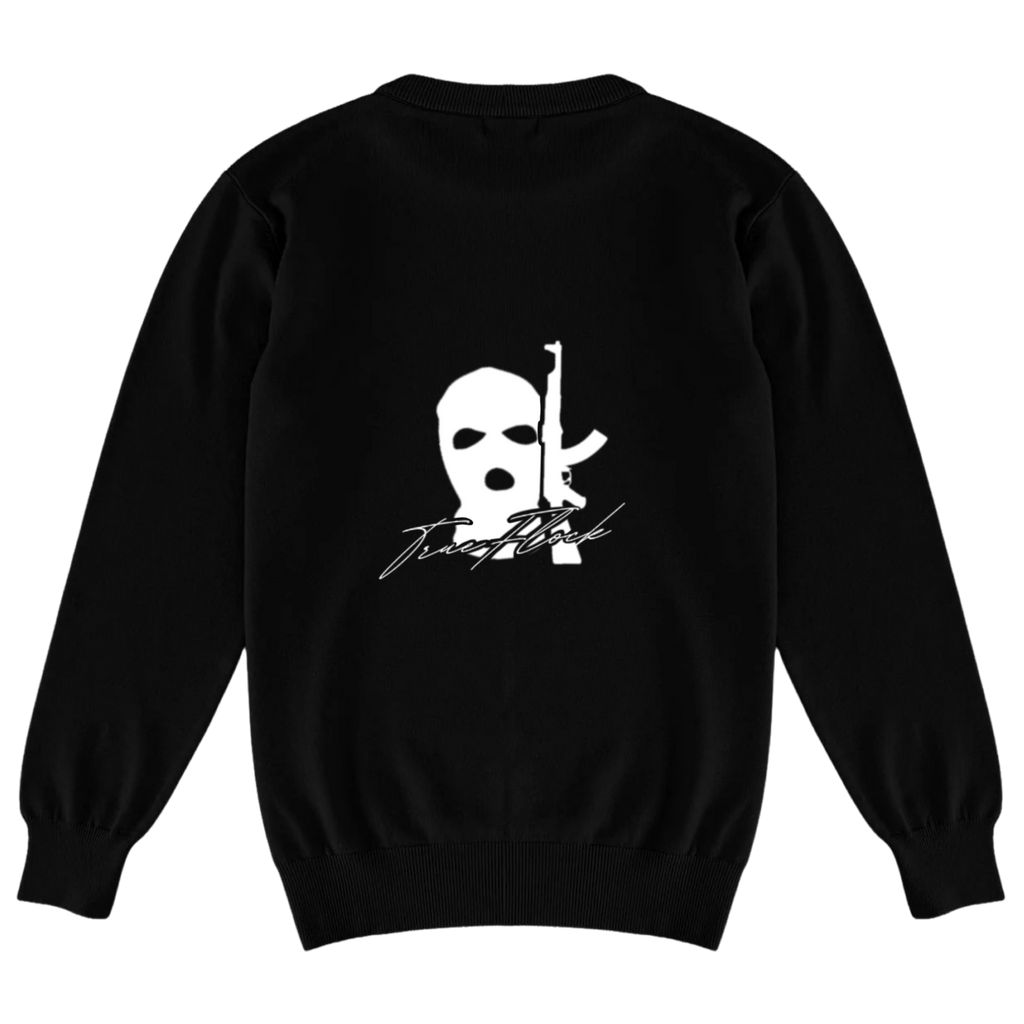Blk-Laugh now cry later crew neck