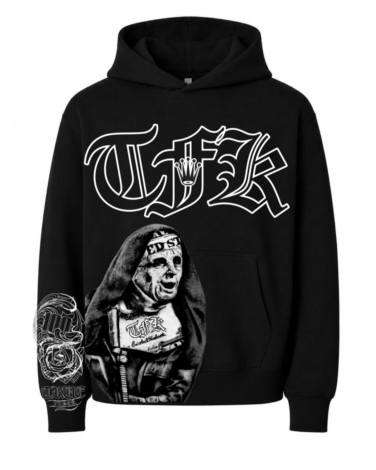 Blk-Nun on the run hoodie